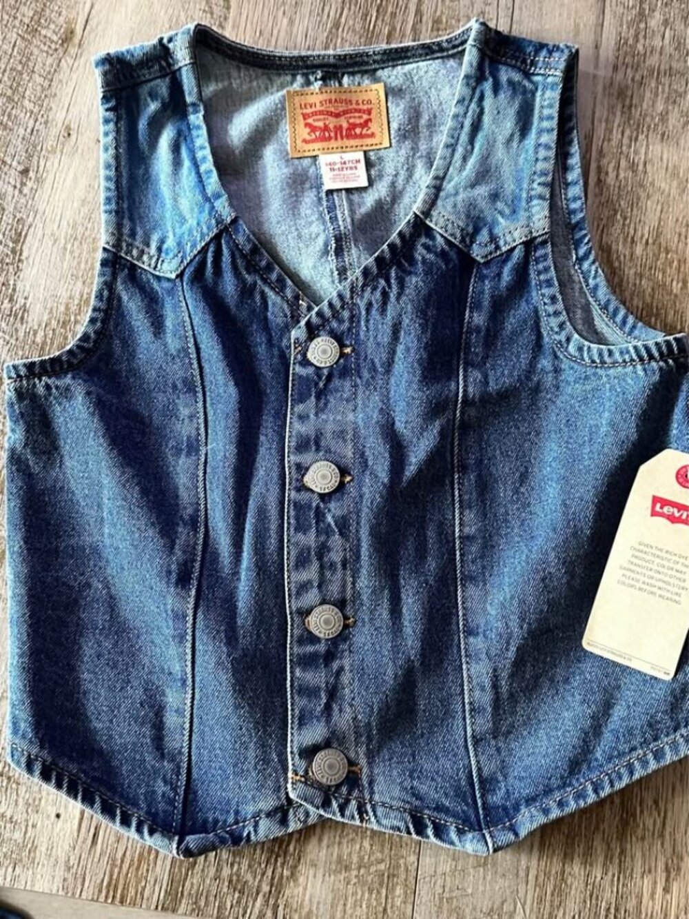 Levi's Denim Vest Girls Large 11/12